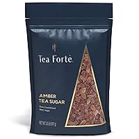 Tea Forte Beet Sugar for Tea and Coffee, Amber Rock Sugar, 2 Pound Bag