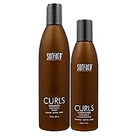 Surface Hair Curls Shampoo & Conditioner Bundle, Frizz-Free, Curly Hair, Whether Styled Smooth or Defined, 2-Piece Set