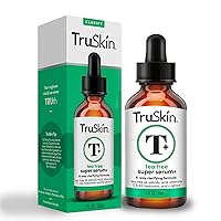 TruSkin Tea Tree Oil for Face - Acne Serum - Unclog Pores, Soothe Breakouts - Blemish Spot Treatment for Smooth, Glowing Skin - Tea Tree Oil for Skin + Salicylic Acid, Niacinamide & Retinol - 1 fl oz