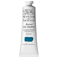 Winsor & Newton Artists' Oil Color, 37ml (1.25 oz) Tube, Phthalo Turquoise