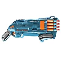 Nerf Elite 2.0 Warden DB-8 Blaster, 16 Official Nerf Darts, Blast 2 Darts at Once, Tactical Rail for Customising Capability, Slam Fire