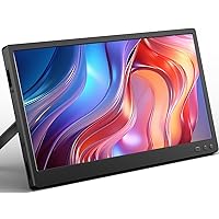 Mini Portable Monitor 12-Inch - Slim Portable Laptop Monitor with Stand & Cover - IPS Display for PC, MAC - USB C & HDMI Connection