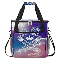 Weed Smoke Coffee Maker Carrying Bag Compatible with Single Serve Coffee Brewer Travel Bag Waterproof Portable Storage Toto Bag with Pockets for Travel, Camp, Trip