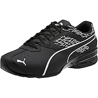 Puma Men's Tazon 6 Fm Ankle-High Leather Training Shoes, white/black/red, 29.0 cm