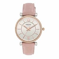 Fossil Carlie Women's Watch with Stainless Steel Bracelet or Genuine Leather Band