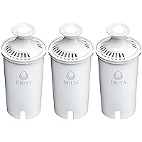 Brita Standard Water Filter Replacements for Pitchers and Dispensers, BPA-Free, Replaces 1,800 Plastic Water Bottles a Year, Lasts Two Months or 40 Gallons, Includes 3 Filters for Pitchers