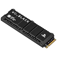 WD_BLACK 4TB SN850P NVMe M.2 SSD Officially Licensed Storage Expansion for PS5 Consoles, up to 7,300MB/s, with heatsink - WDBBYV0040BNC-WRSN,Black