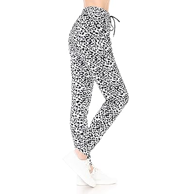 Leggings Depot Women's Popular Print High Waist Premium Jogger Track Pants(S-3X)  BAT1