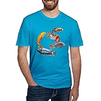 CafePress Cichlids T Shirt Men's Fitted Graphic T-Shirt