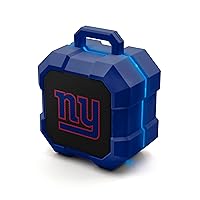 NFL Shockbox LED Wireless Bluetooth Speaker - Water Resistant IPX4, 5.0 Bluetooth with Over 5 Hours of Play Time - Small Portable Speaker - Officially Licensed NFL, Perfect Home & Outdoor Speaker
