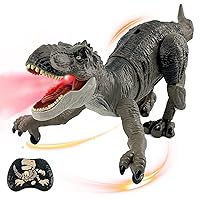 Robot Dinosaur Toys for Kids 5-7, rc Dinosaur with Realistic Legs & Spray Stream Remote Control Dinosaur for Boys 4-7,t rex Toys for Kids 3 5 7 Year Old boy Birthday Gift