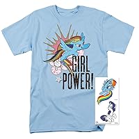 Popfunk Classic My Little Pony Rainbowdash Girl Power T Shirt & Stickers