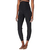 Beyond Yoga Spacedye Maternity Midi Joggers Pants for Women - Soft Performance Fabric, Side Hand Pockets, and Ribbed Cuffs