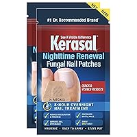 Nighttime Renewal Fungal Nail Patches - 14 Patch Twin Pack - Overnight Nail Repair for Nail Fungus Damage, 8-Hour Nail Treatment Restores Healthy Appearance