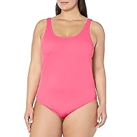 Amazon Essentials Women's One-Piece Coverage Swimsuit (Available in Plus Size)
