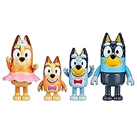 Bluey - The Show - 4-Pack, Bingo, Chilli & Bandit 2.5-3 inch Figures