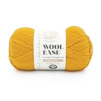 Lion Brand Yarn Wool-Ease Roving Origins Yarn, 1 Pack, Goldenrod