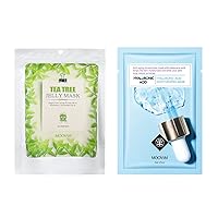 Face Mask Skin Care Hydrating Face Masks Sheets, Hyaluronic Acid Sheets Facemask Anti Aging Facial Mask for Women Peel Off Face Mask Hydro Jelly Facial Mask Powder Green Tea Face Mask 300g/10.5OZ