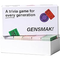 GENSMAK! Party Game - Engaging Multi-Generational Trivia Game with Comedic Hints - Fun for Family and Friends, Adults and Teens - Ages 10+, 2+ Players, 10+ Min Playtime