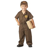 UPS Guy Boy's Costume, Medium (3-4),Brown