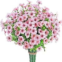 CHCDP Eucalyptus Violets Artificial Flowers Outdoor Resistant Fake Plants Outside Wedding Decoration (Color : C, Size : Fits All)