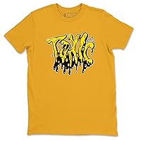 Graphic Tees Toxic Design Printed 1 Yellow Ochre Sneaker Matching T-Shirt