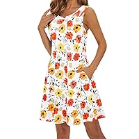 Women Shirt Mini Beach Cover Up Casual Sexy Sundress Floral Print Dress Swing Boho Tropical Spring Summer T Shirt Dress