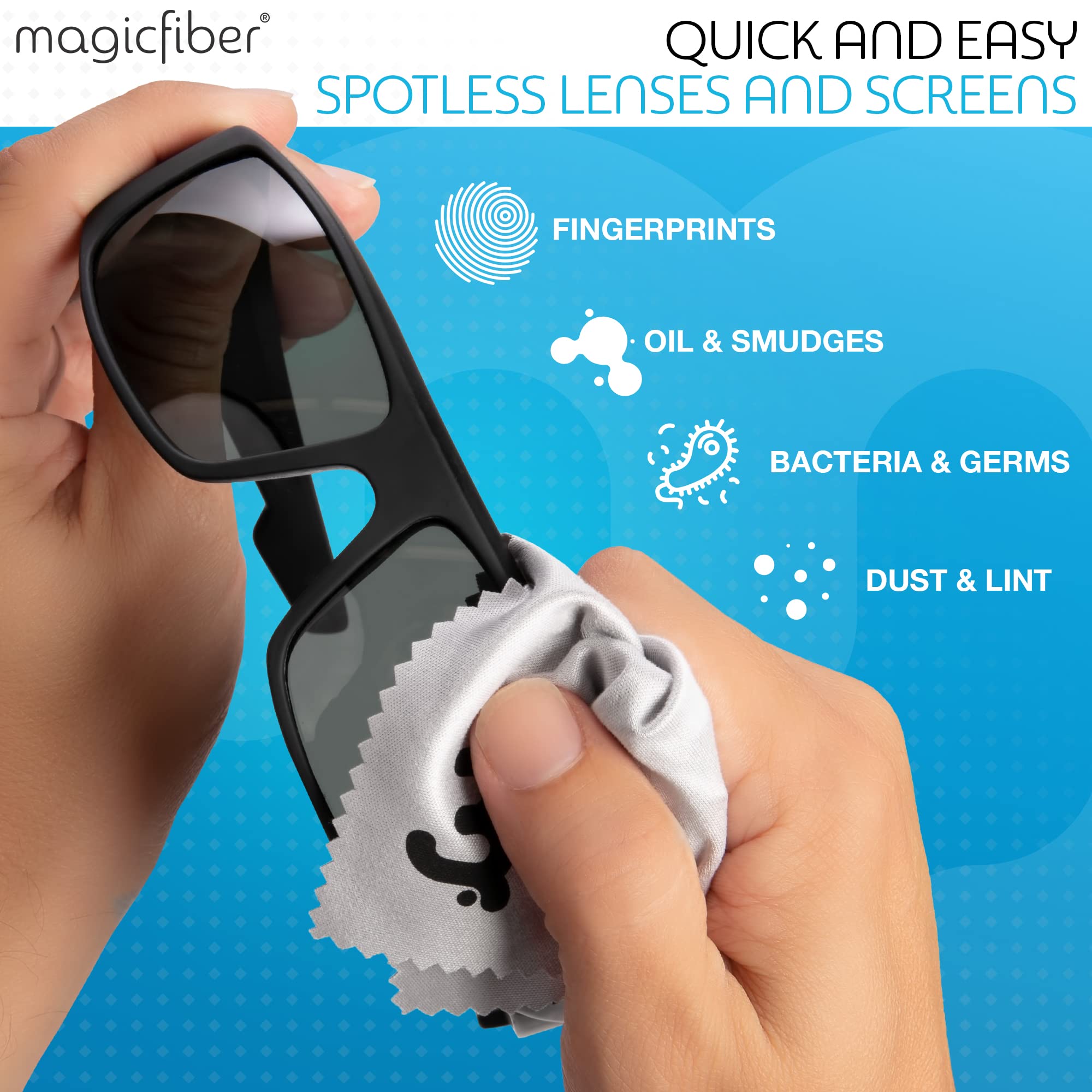 MagicFiber Microfiber Cleaning Cloths, 2 PACK