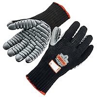 Ergodyne ProFlex 9000 Certified Lightweight Anti-Vibration Work Glove, Medium,Black