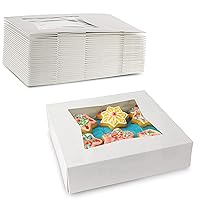 MT Products White Cookie Boxes - Size of 8