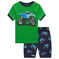 Boys Summer Pajamas Toddlers Boys Short Sleeve Sets Cotton Pjs