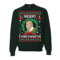 Mike Tyson Kith Me Under The Mithletoe Ugly Christmas Crewneck Sweatshirt