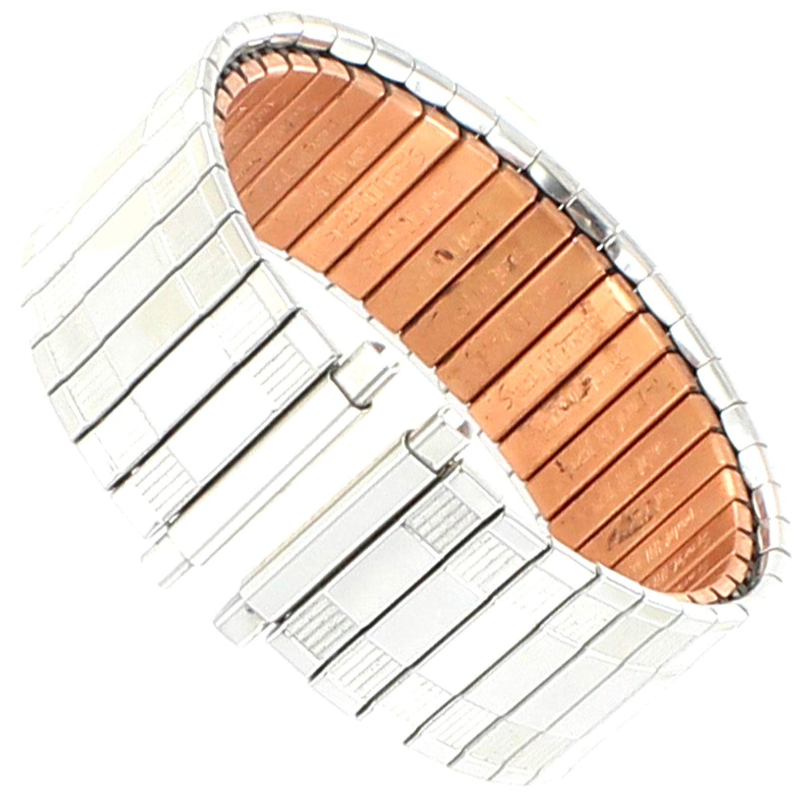 18-22mm Speidel Therapeutic Copper Back Expansion Silver Tone Watch Band 161