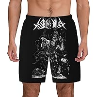 Toxic Holocaust Mens Casual Swim Trunks Board Shorts Surf Board Shorts Quick Dry with Mesh Lining Drawstring Swimsuit