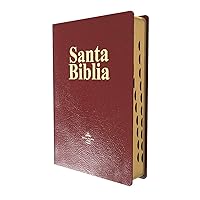 Biblia Letra Gigante con Concordancia Reina-Valera 1960 Piel Fabricada Vino con Index