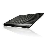 16 inch Dual Fan Lap Chill Mat - Laptop Cooling Pad, Heat Protection Laptop Cooler, Dual-fan Heat Dispersion, USB-A Connection Laptop Fan (PA248U5) Black