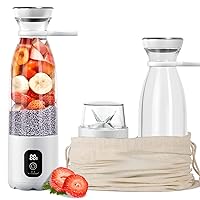 Portable Blender, 300W Personal Blender for Shakes and Smoothies Ice Blender for Kitchen 6000mAh Cordless Travel Mini Blender Bravo 20oz Cup to go