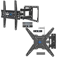 Mounting Dream MD2413-MX Full Motion TV Wall Mount for Most 26-55 Inch TVs and MD2380 Full Motion TV Wall Mount TV Mount for 32-55 inch TV, VESA 400x400mm, 99 lbs. Loading, 16 inch Studs Spacing