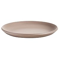 Cartel SFAC-K1516-TE-4S Medium Plate, Terracotta, Diameter 10.6 inches (27 cm), Height 1.1 inches (2.8 cm), Trama Flat Plate Set, 4 Pieces, Set