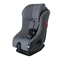 Clek Fllo Convertible Car Seat Featuring Adjustable Headrest, Compact Design, EACT Safety System, and Flame-Retardant Free (Thunder)