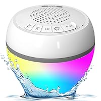 PyleUsa Floating Pool Speaker with Lights, IP68 Waterproof Portable Bluetooth Speakers,Stereo Surround Sound Outdoor Wireless Speaker for Pool Beach Shower Hot Tub Travel,50 ft Range,USB Rechargeable