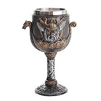 Pacific Giftware Viking Warrior Ship Ceremonial Chalice Cup 8oz Wine Goblet