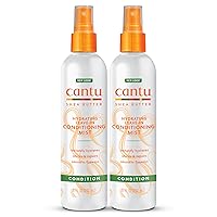Cantu Leave-In Conditioning Mist with Pure Shea Butter, 8 fl oz (Pack of 2) (Packaging May Vary)