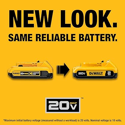 DEWALT 20V MAX Battery Adapter Kit, 18V to 20V, 2 Batteries and Charger Included (DCA2203C)