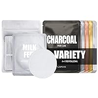 Revitalizing Daily Face Mask + Milk Cleansing Pad Set, (10-Pack) Cleansing Pads and Daily Face Sheet Masks to Promote a Clear Complexion, Korean Beauty Favorites