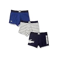 LACOSTE Men's Underwear 3 Pack, Boxer Shorts