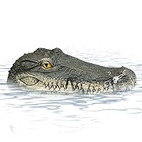 Alligator Heads, Pond Floating Alligator Heads Outdoor Pools Duck Deterrents Float Fake Gator Heads Crocodile Heads for Koi Pools Decor