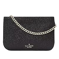 Kate Spade New York Glimmer Glitter Pochette Bag Detachable Strap In Black