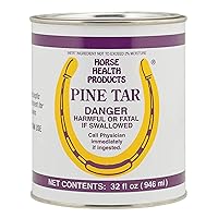 Flagline Horse Health Pine Tar, Natural Topical Antiseptic for Use on Horse Hooves, Helps Retain Moisture, Helps Keep Hooves from Cracking and Splitting, 32 Fluid Ounces
