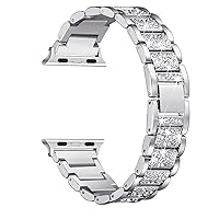 for Watch Band 44mm 38mm 42mm 40mm, Rhinestone Metal Jewelry Bracelet Watch Wristband Strap for Watch Series 5, 4, 3, 2, 1